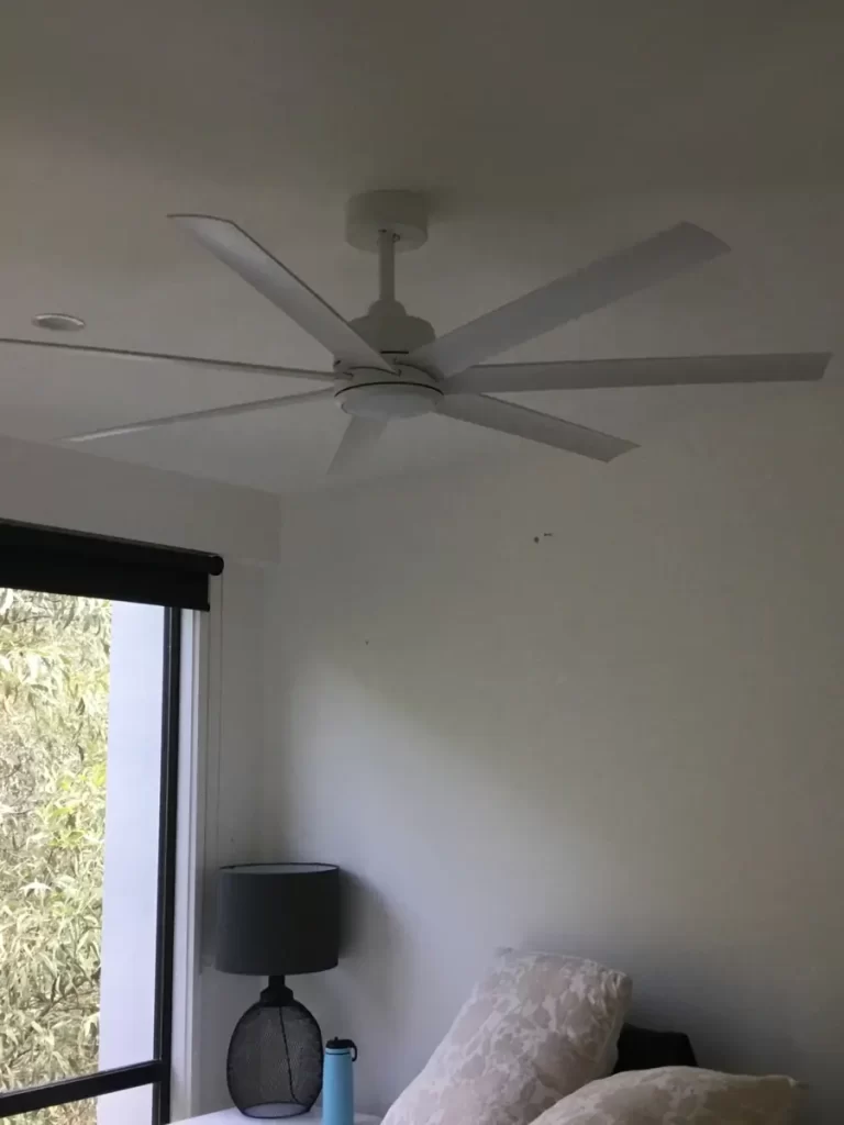 Replacement ceiling fan in a Cannon Hill bedroom