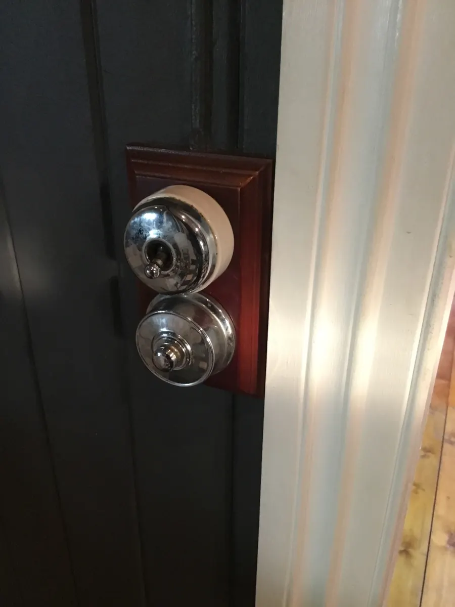 Heritage-style light switch and dimmer on a lighting circuit our electrician repaired in Norman Park, next door to Camp Hill