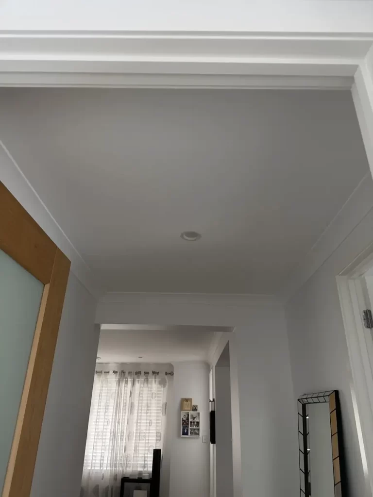 Interconnected smoke alarm fitted in a hallway in Tarragindi, next door to Holland Park