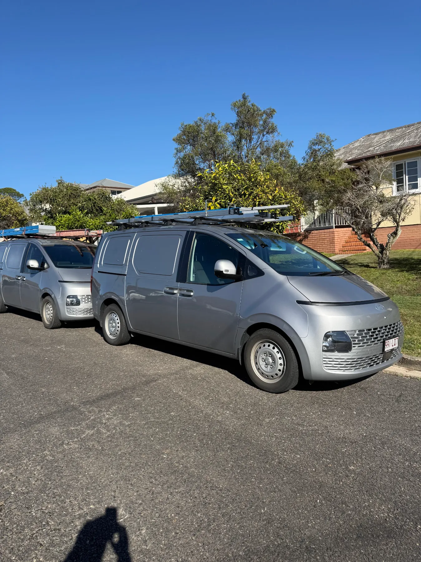 M-Tech van on a job in our Brisbane southside service area, with a licensed electrician on site