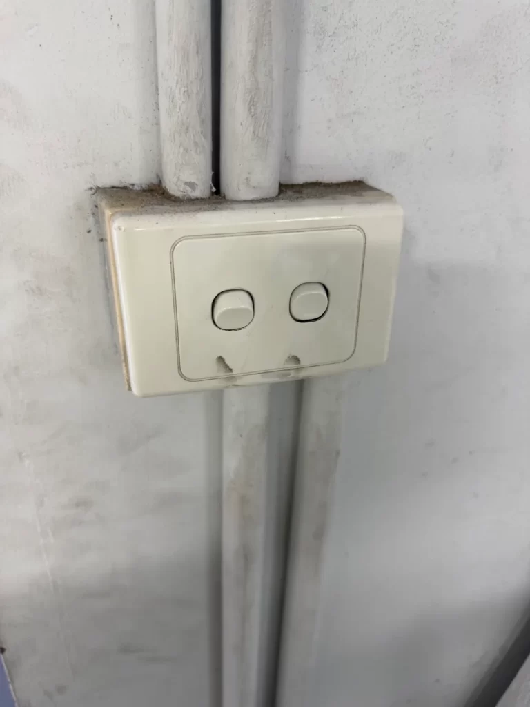 Power outlet replaced by a licensed M-Tech electrician
