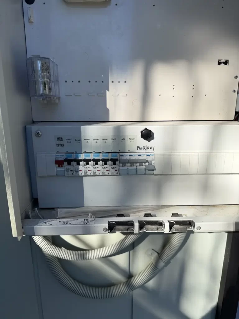 Switchboard with a new RCBO for a dedicated hot water circuit, Annerley