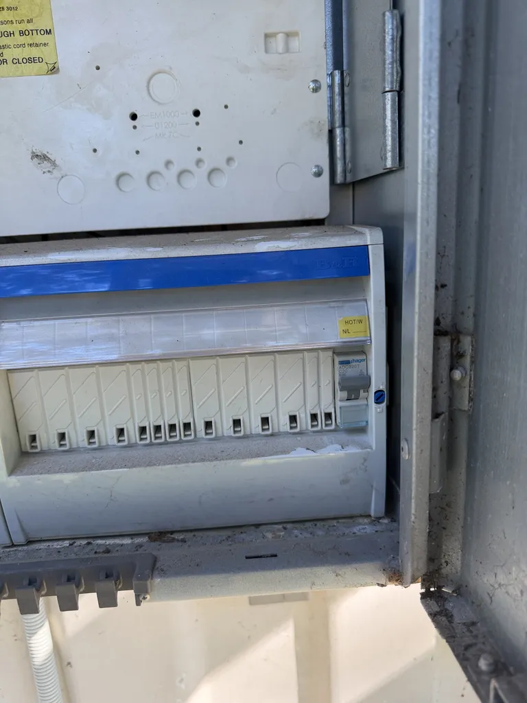 Switchboard upgrade with a new 20A RCBO for the hot water circuit, Slacks Creek, Brisbane